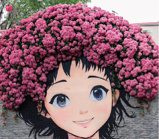 峨边彝族自治县墙体彩绘-网红墙打卡