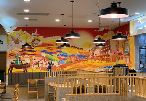 峨边彝族自治县商业空间彩绘介绍。