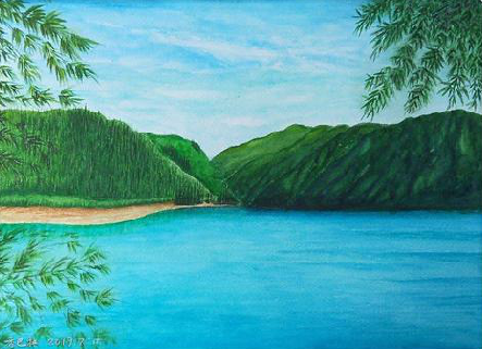 峨边彝族自治县在墙绘中，如何绘画绿水青山？